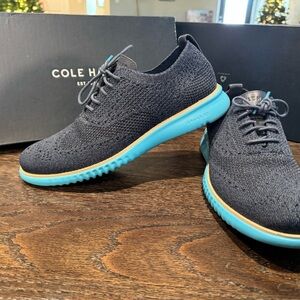 Cole Haan Black and Blue Oxfords & Derbys ZEROGRAND